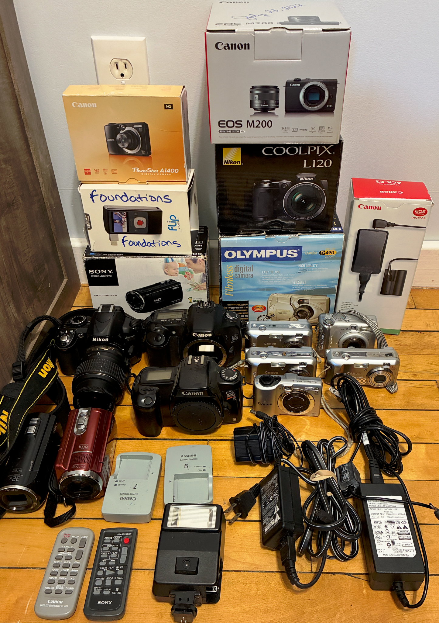 Untested Camera and Accessories Lot