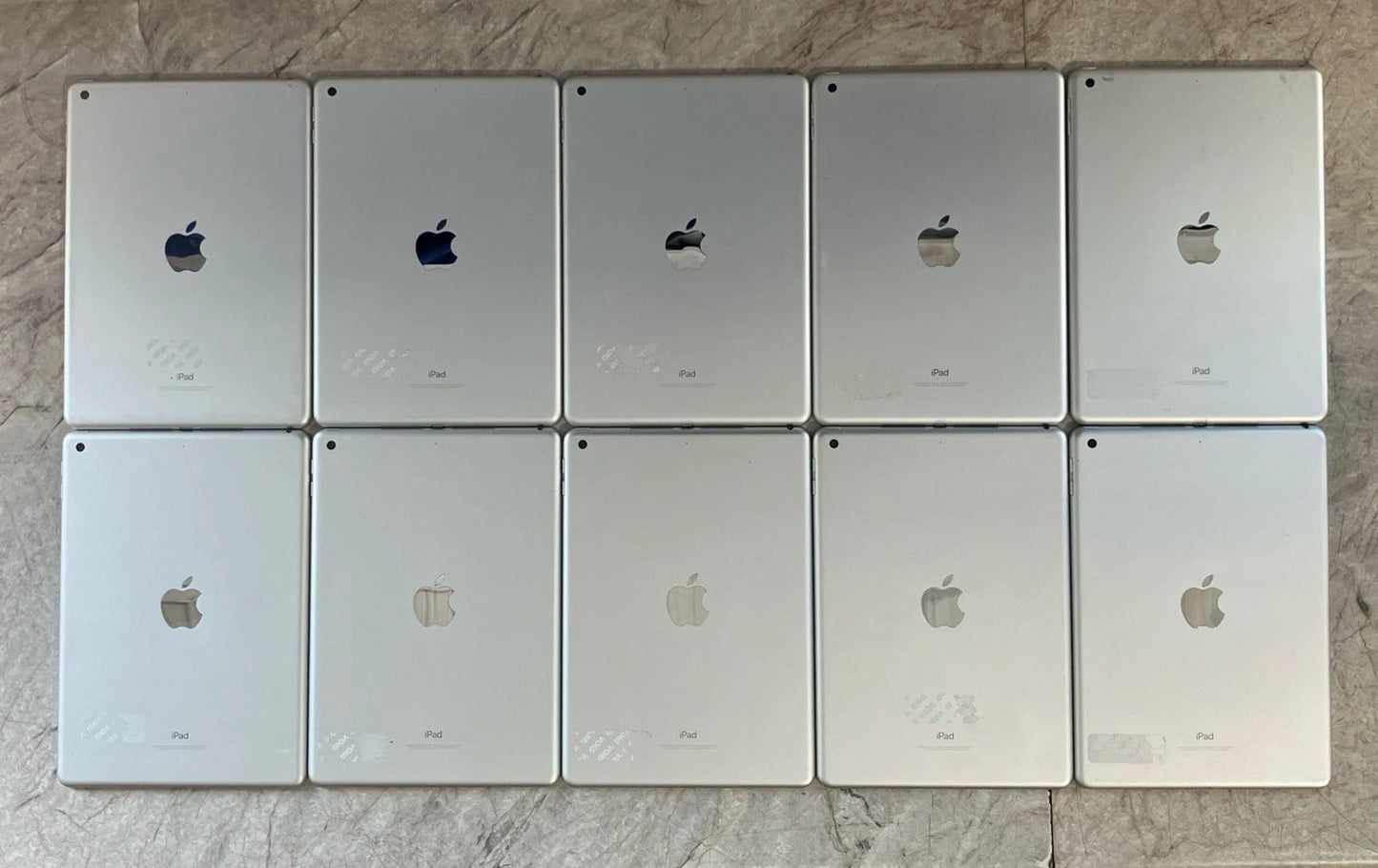 Apple iPad 5th Gen A1822 128GB WiFi Only Silver 9.7" - Lot of 10