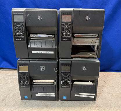 Lot of 4 Zebra ZT230 Label Printers