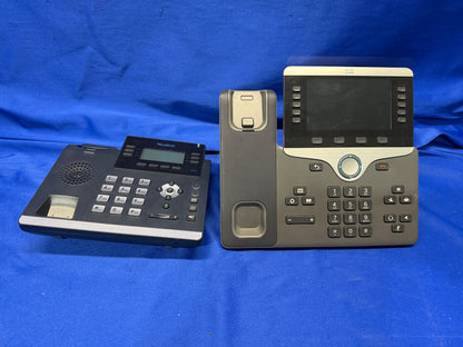 Lot of 22 IP Phones(14x Yealink T27G, 6x T43U, 1x T41S, 1x Cisco CP-8811)
