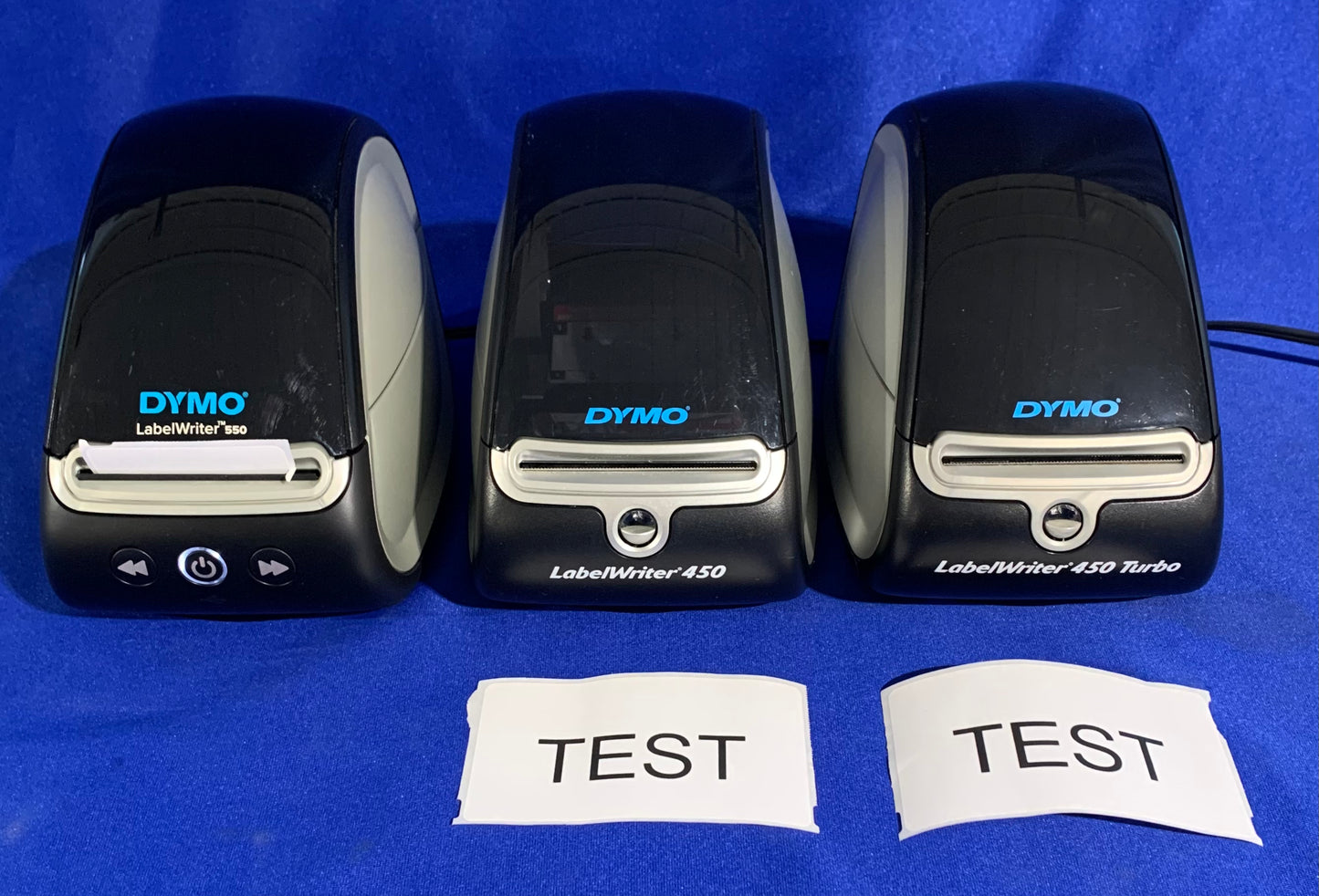 DYMO LabelWriter 450, 450 Turbo 550 Direct Thermal Label Printers Lot of 3