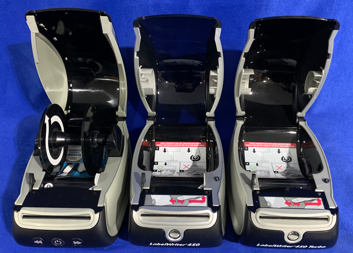 DYMO LabelWriter 450, 450 Turbo 550 Direct Thermal Label Printers Lot of 3