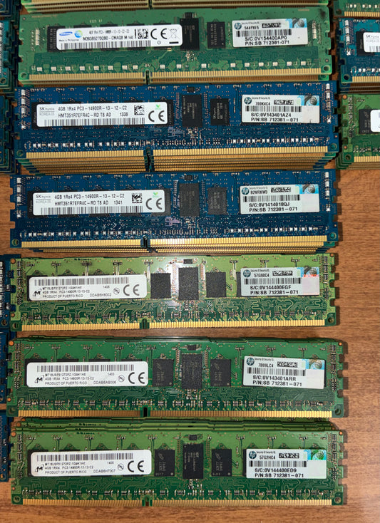 Server Memory RAM DDR3 PC 16GB 8GB 4GB Mix